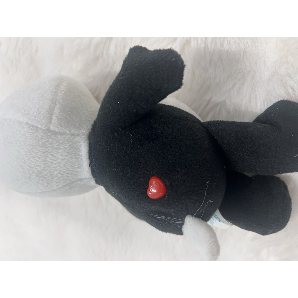 Care Bear cousins Plush Perfect Panda Bear Black White Star Belly 2005 - 8" - Picture 5 of 7